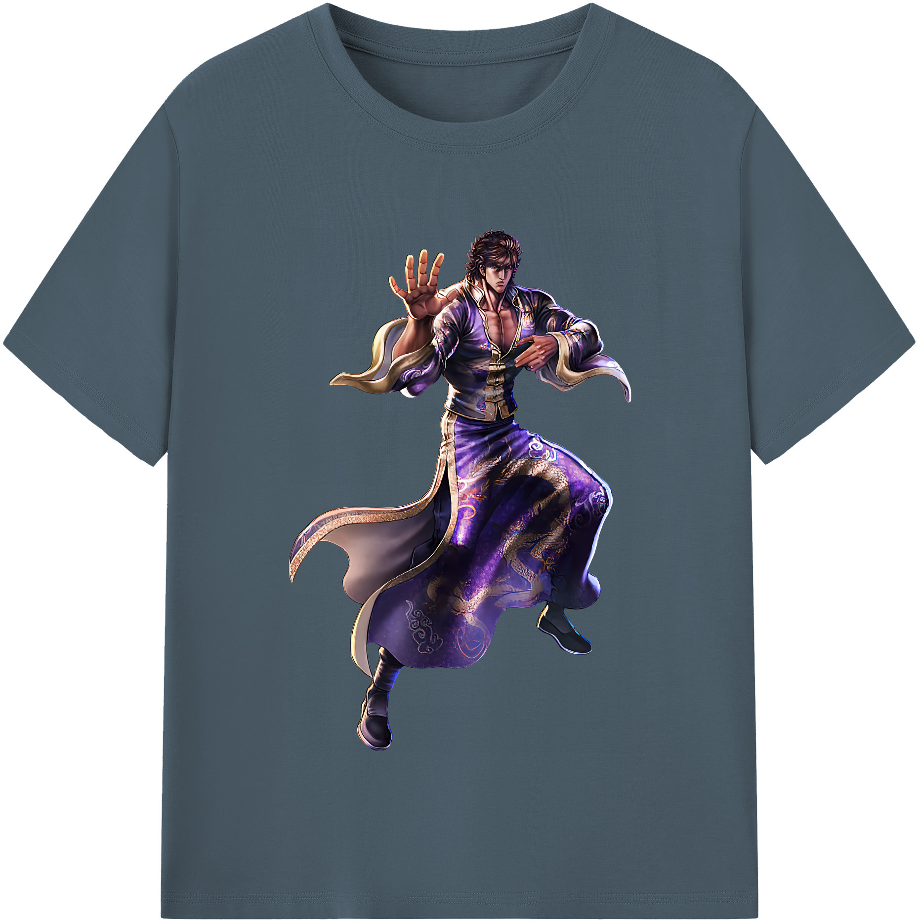 （画像用） 北斗の拳 Fist of the North Star 綿100％半袖Tシャツ（フロントプリント）
